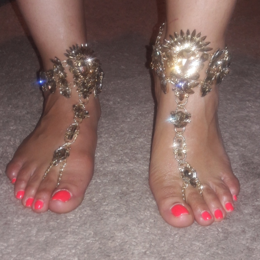 champagne ankle set